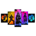 5-delars Naruto Anime - canvas väggkonst målning