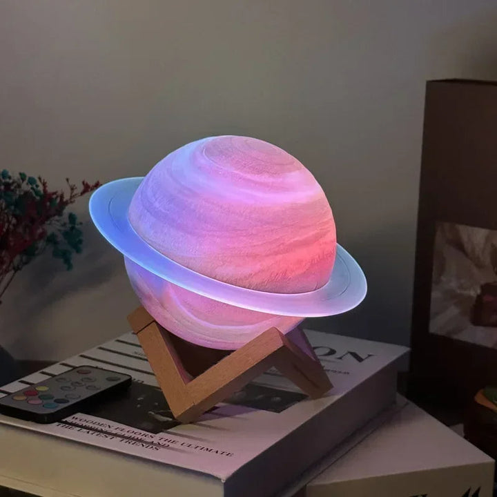 Galaxy Saturn Bluetooth Högtalare med Nattljus