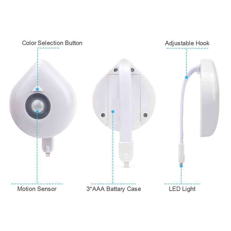 LED Induktions Toalett Nattljus