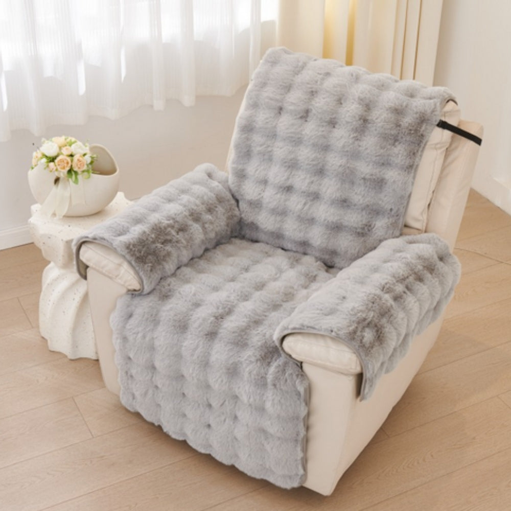 Faux Fur Recliner Sofföverdrag