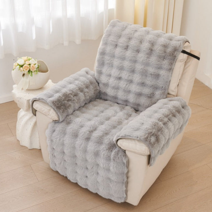Faux Fur Recliner Sofföverdrag