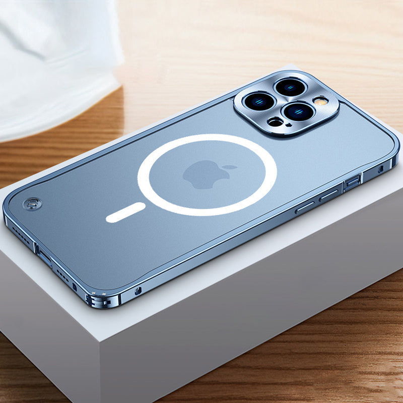 Magnetiskt mobilskal för iPhone med metallram |