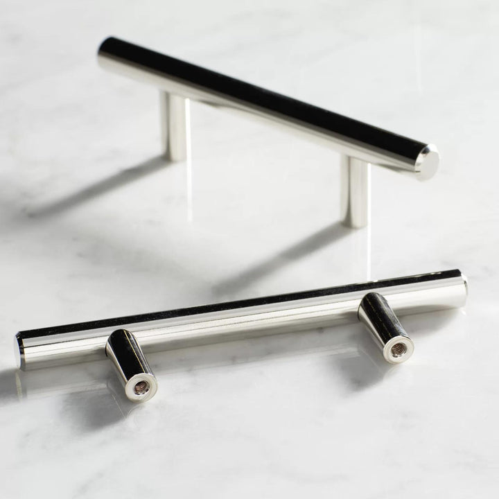 Borstad Nickel Modern Rostfritt Stål Lådhardware T-Bar Handtag
