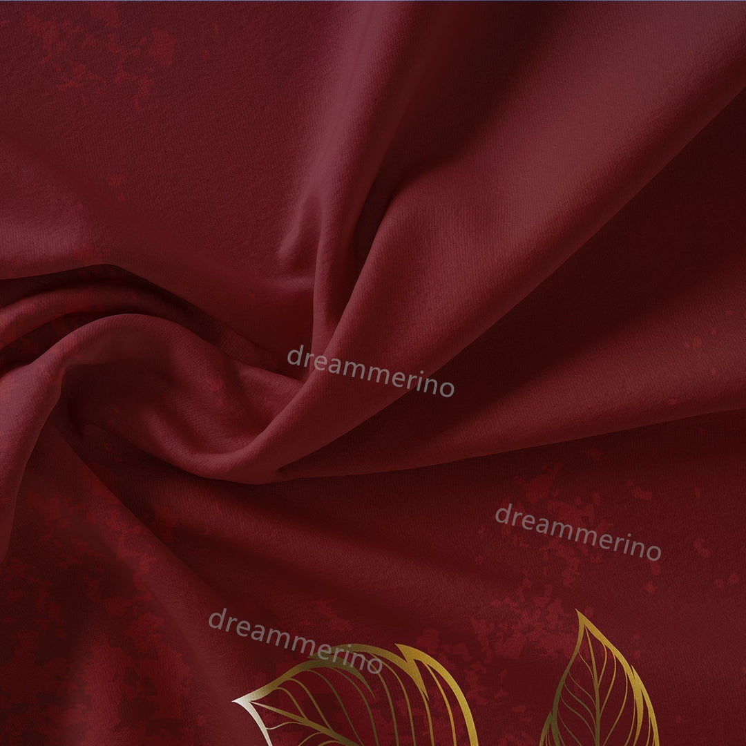 RoseAllure - Romantisk Skarlet Ros Duvet Set