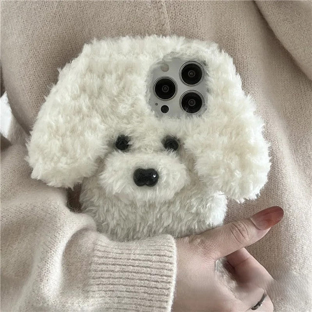 Söt Hund Fluffig Mysig iPhone-fodral