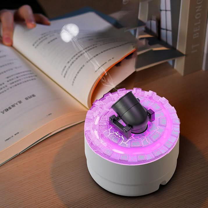 Lava Cannon Luftrenare Aromadiffusor med Dimma Nattljus