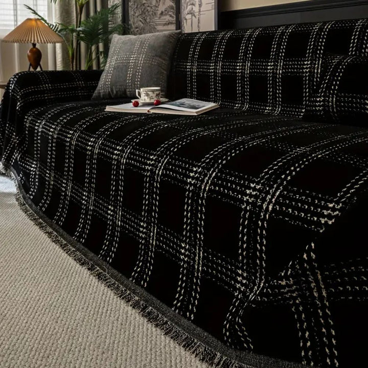 Chesterfield Rutig Sofföverdrag