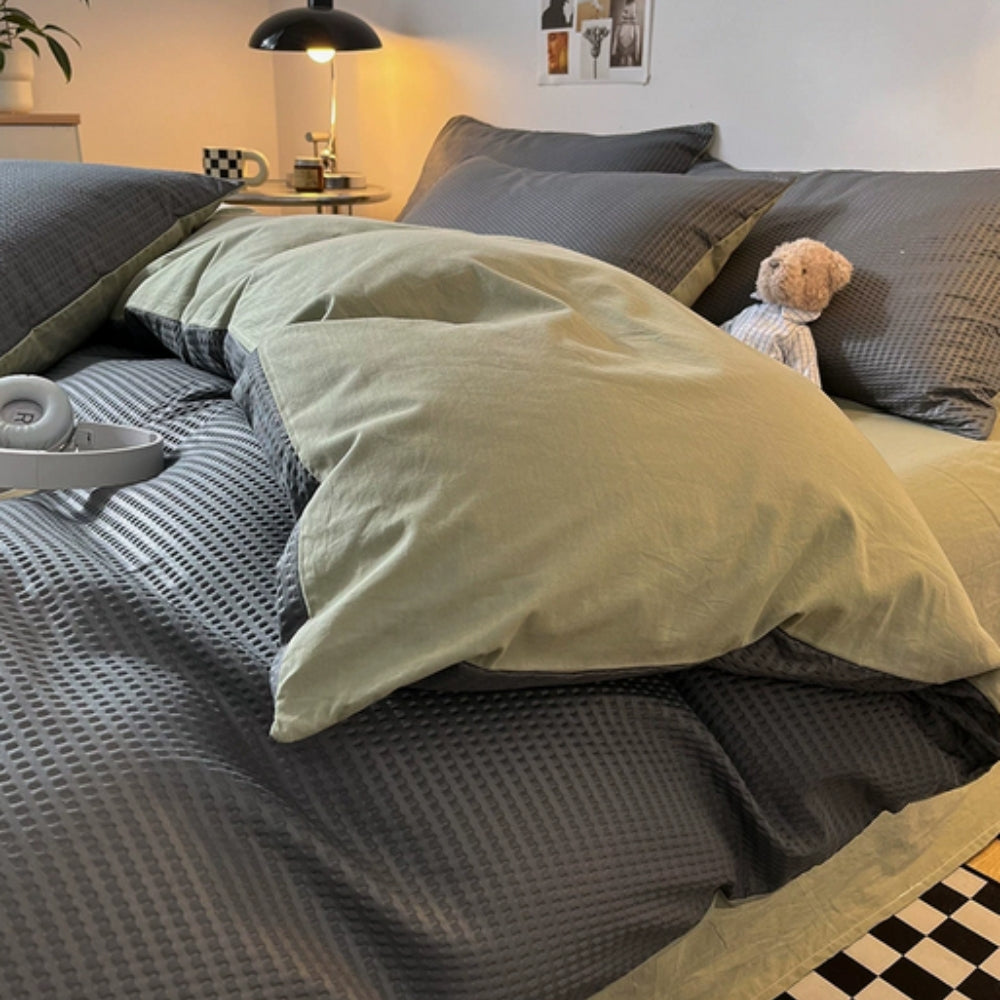 Beaumont Ultra-Mjuk Vaffel Duvet Set | 3-delars Set