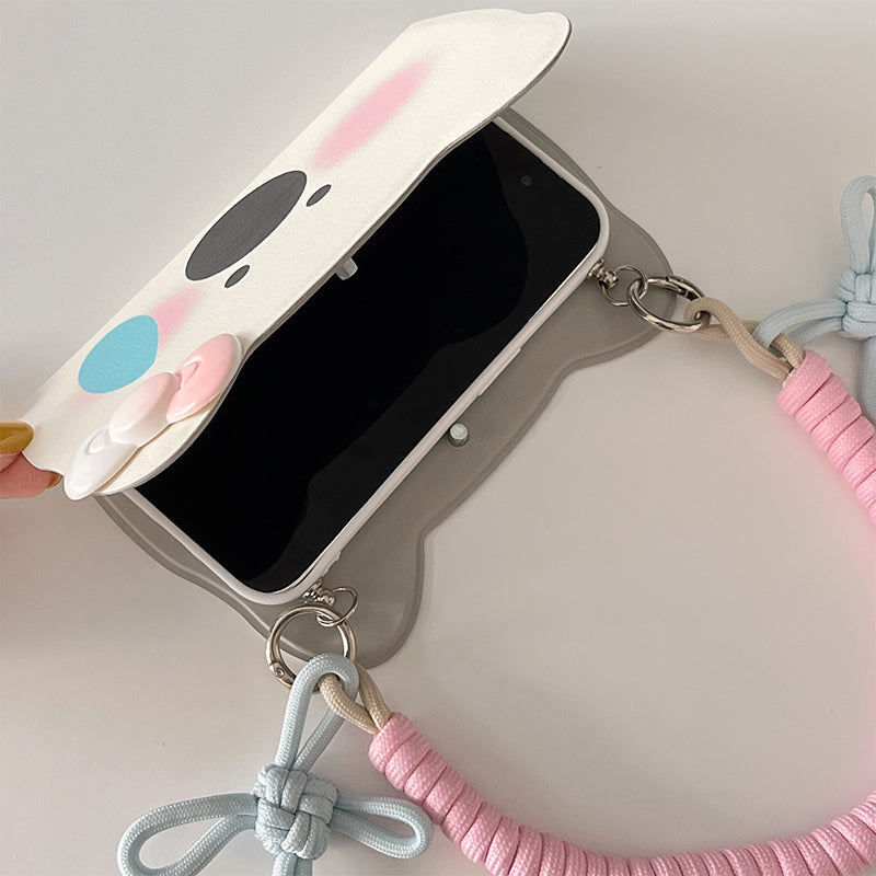 Insta-Style Tecknad Westie Flip-Telefonfodral