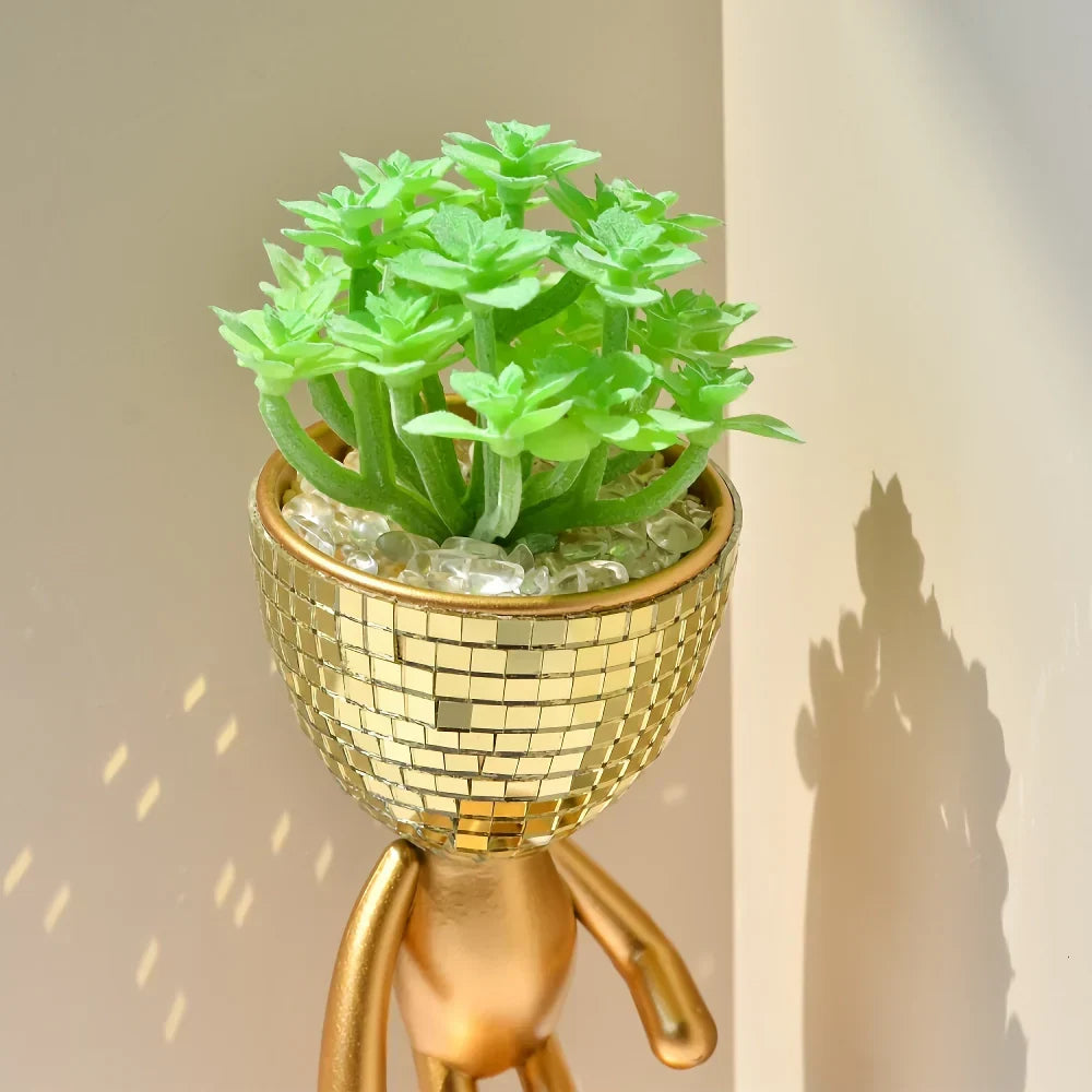 Spegel Disco Gående Man Blomkruka