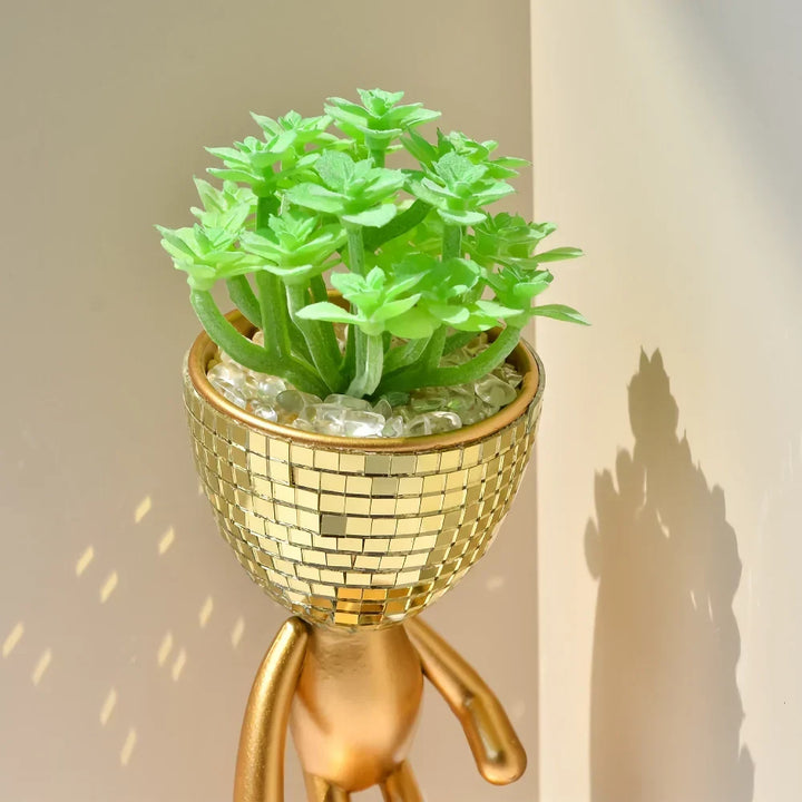 Spegel Disco Gående Man Blomkruka