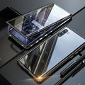 Samsung magnetiskt härdat glas dubbelsidigt telefonfodral