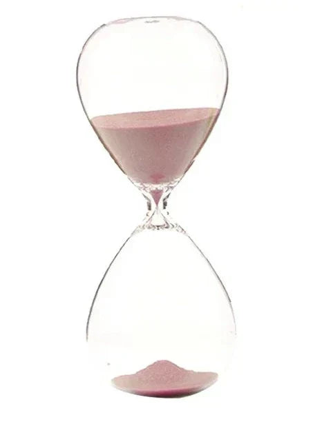 Kreativ transparent timglas av glas