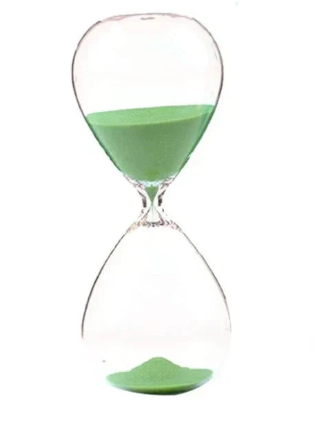 Kreativ transparent timglas av glas