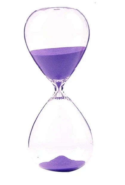 Kreativ transparent timglas av glas