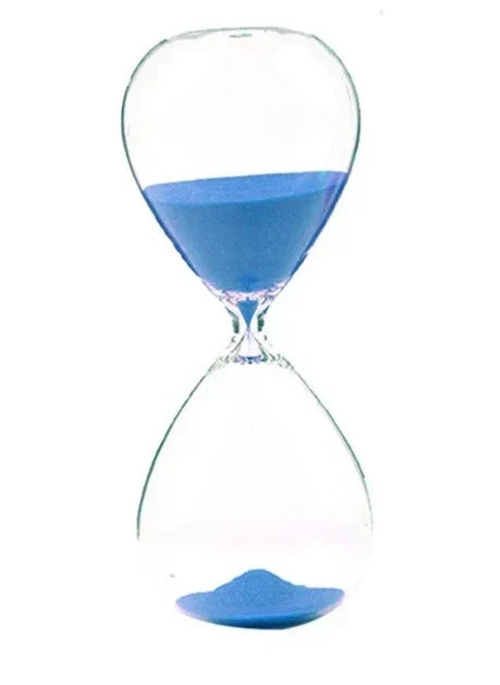 Kreativ transparent timglas av glas
