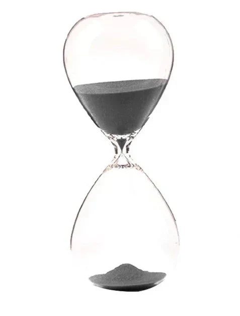 Kreativ transparent timglas av glas