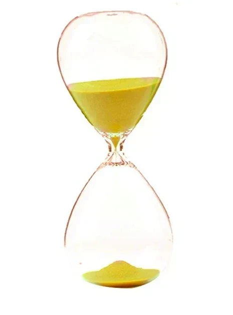 Kreativ transparent timglas av glas
