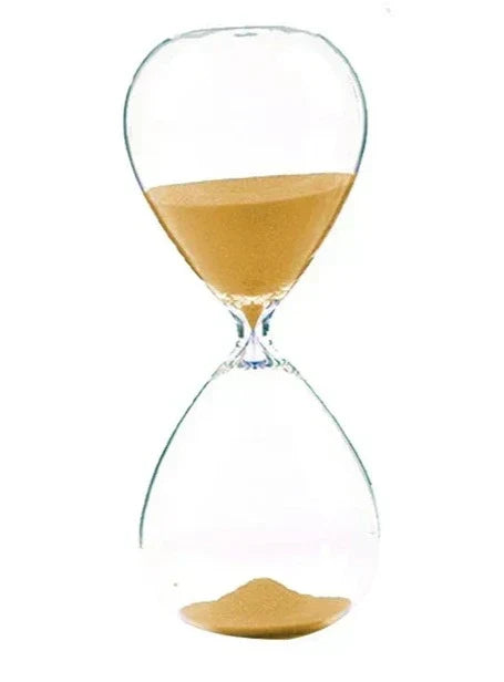 Kreativ transparent timglas av glas