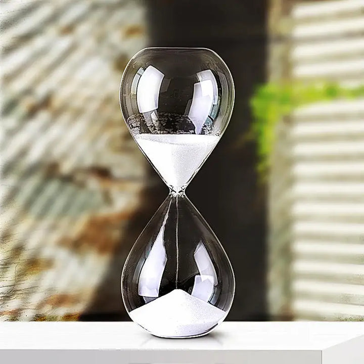 Kreativ transparent timglas av glas