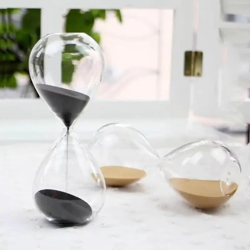 Kreativ transparent timglas av glas