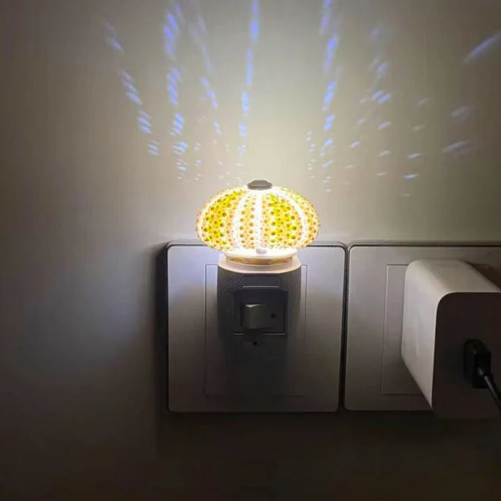 LumiCraft – Unik DIY bordslampa med naturlig sjöborre för en mysig inredning