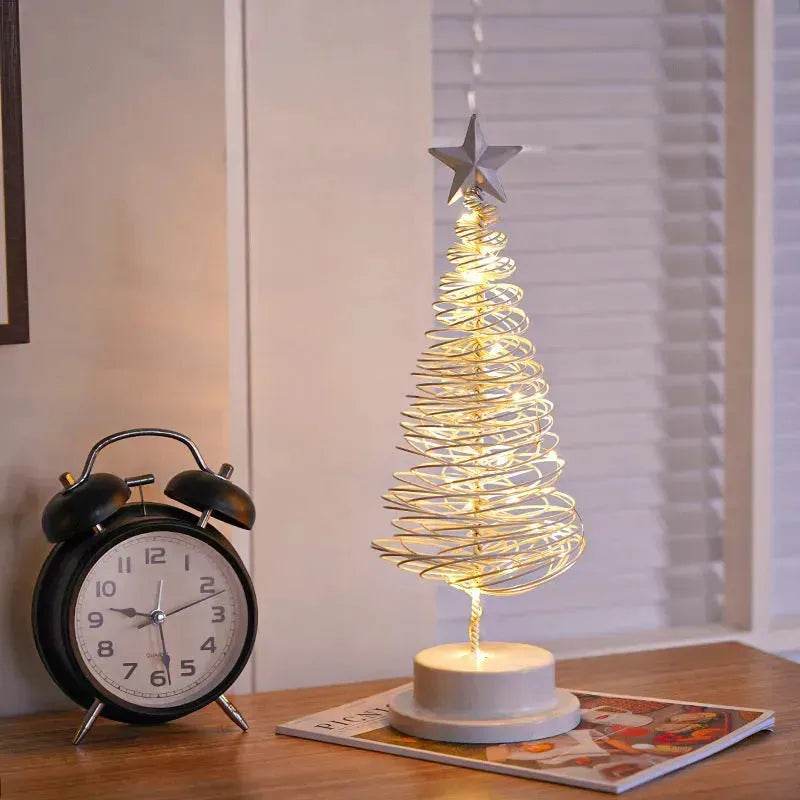 Spiral LED-ljuskälla Julgran Dekoration Nattljus Ornament