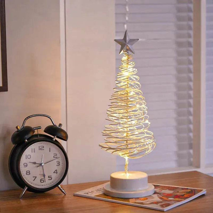 Spiral LED-ljuskälla Julgran Dekoration Nattljus Ornament