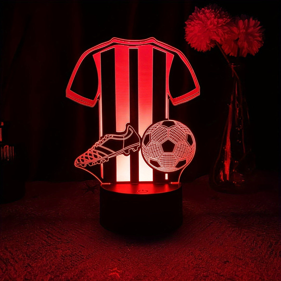 SportGlow Lampa - 3D LED Nattljus för Fotbollsfans