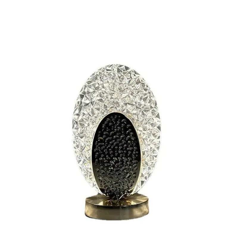 Modern &amp; Lyxig Påfågel Bordslampa - CrystalGlow