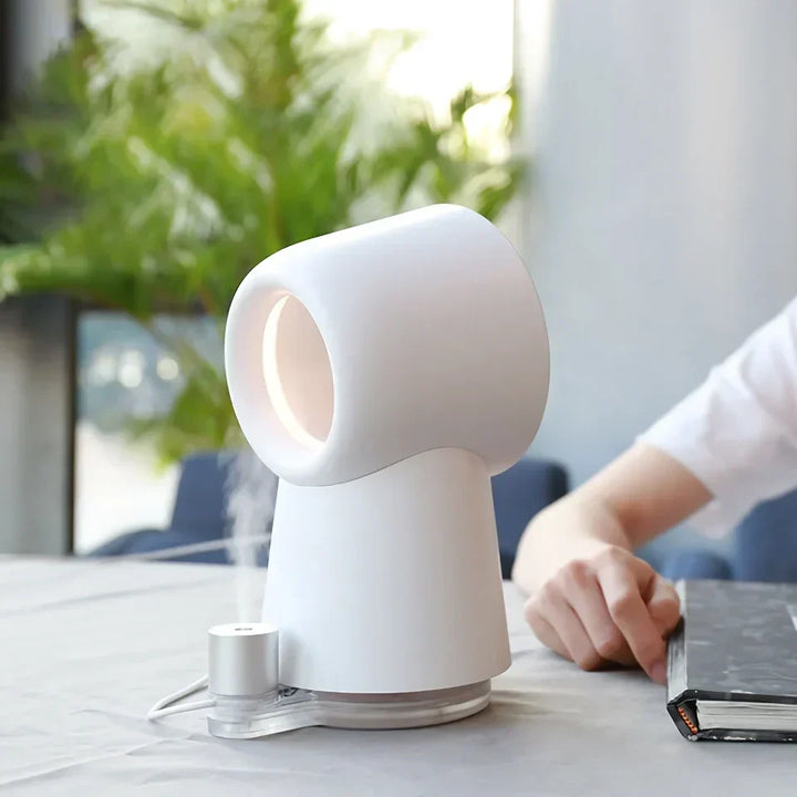 Bladlös USB Luftrenare Fläkt med LED Nattlampa |