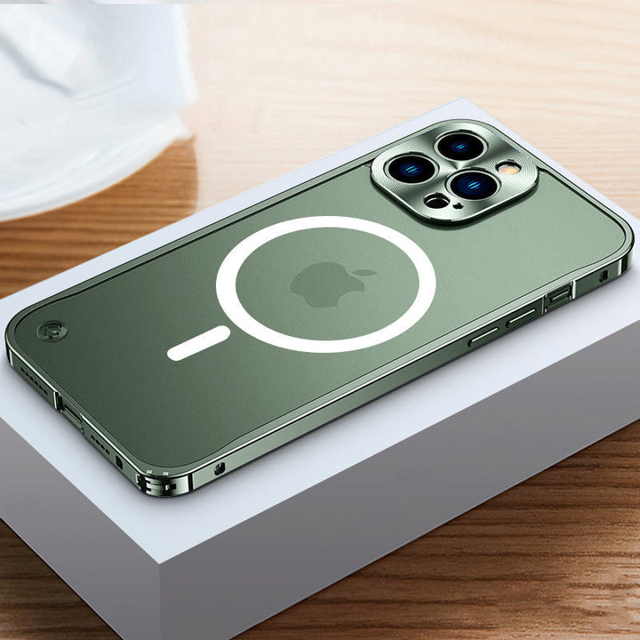 Magnetiskt mobilskal för iPhone med metallram |