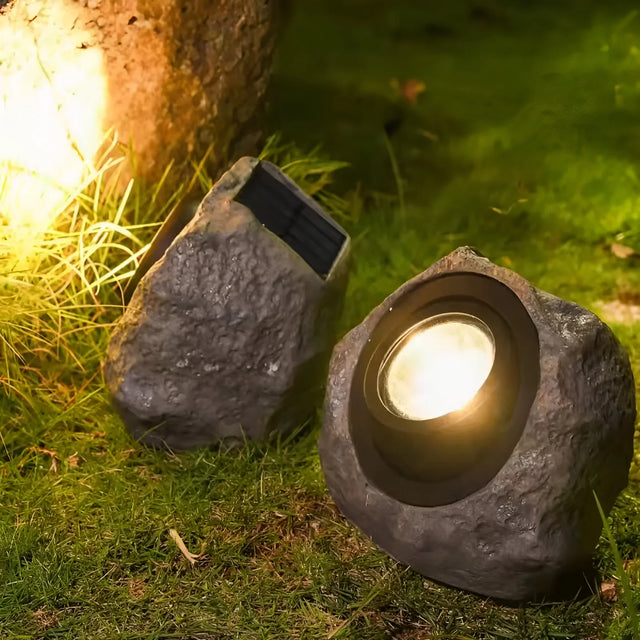 StoneGlow – Solsten Trädgårdslampa