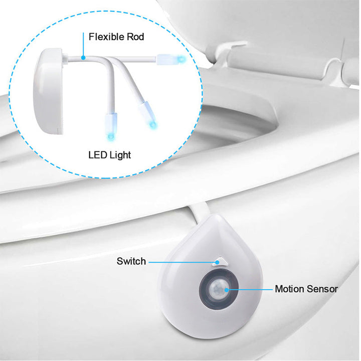LED Induktions Toalett Nattljus