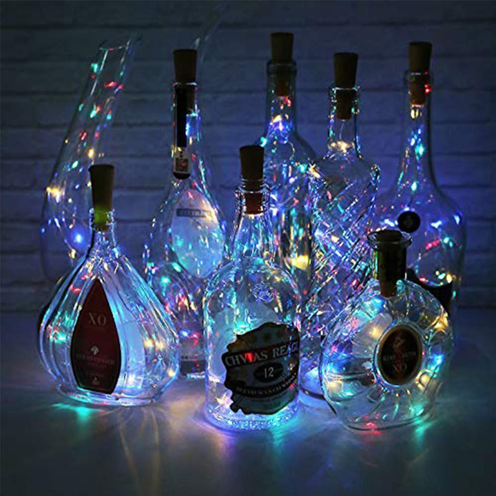 LED Flaska Ljus Kork Natt Ljus DIY Dekor |