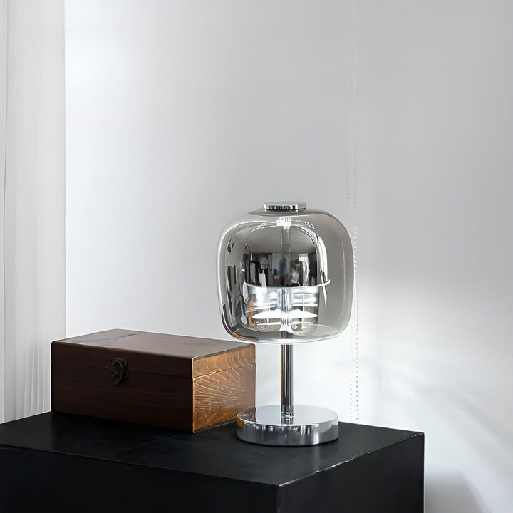 Bärbar - Elegant bordslampa i spegelglas