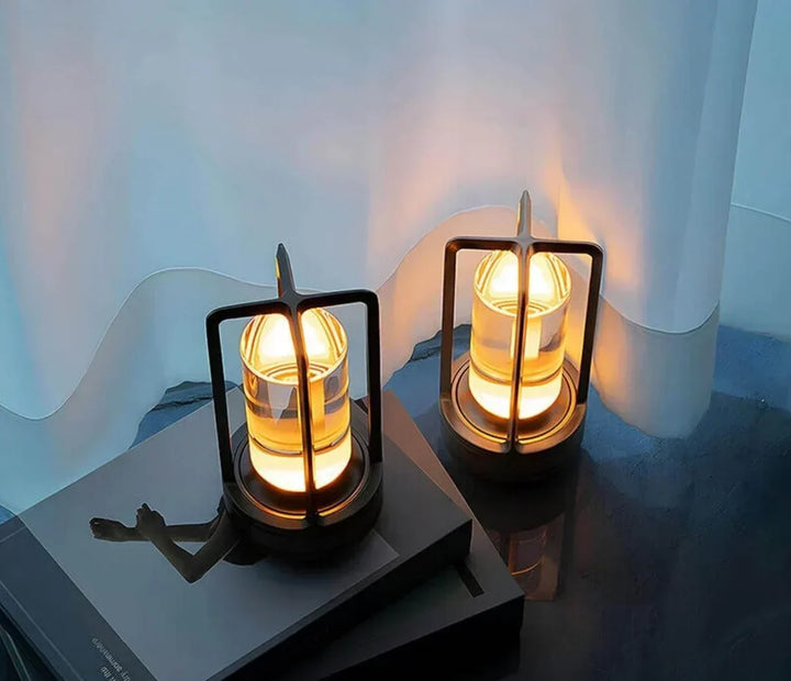 Vattentät och Portabel Kristall Bordslampa - AuroraGlow