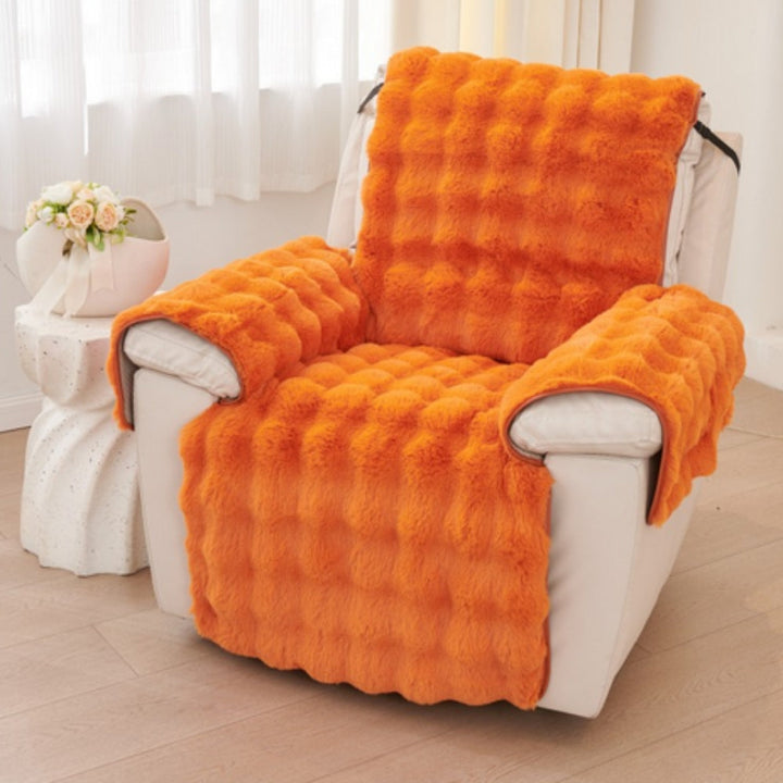 Faux Fur Recliner Sofföverdrag