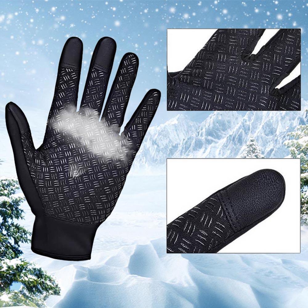 Högkvalitativa, varma, vind- och vattentäta touchscreen-handskar, Unisex