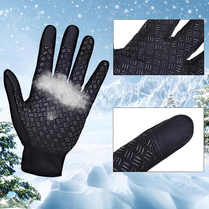 Högkvalitativa, varma, vind- och vattentäta touchscreen-handskar, Unisex