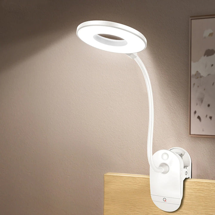Trådlampa för Sängbord med Klämfäste
