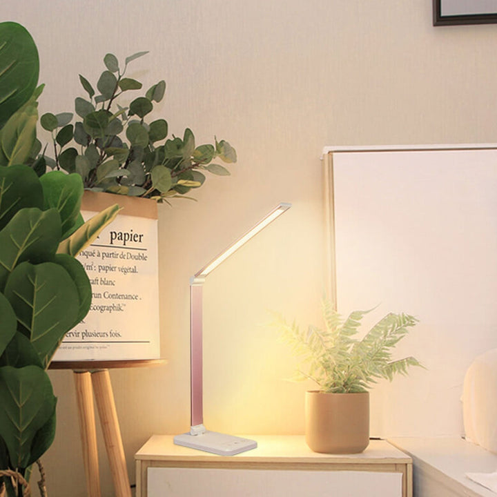 Nordisk Kreativ Fällbar Touch Dimbart LED Skrivbordslampa