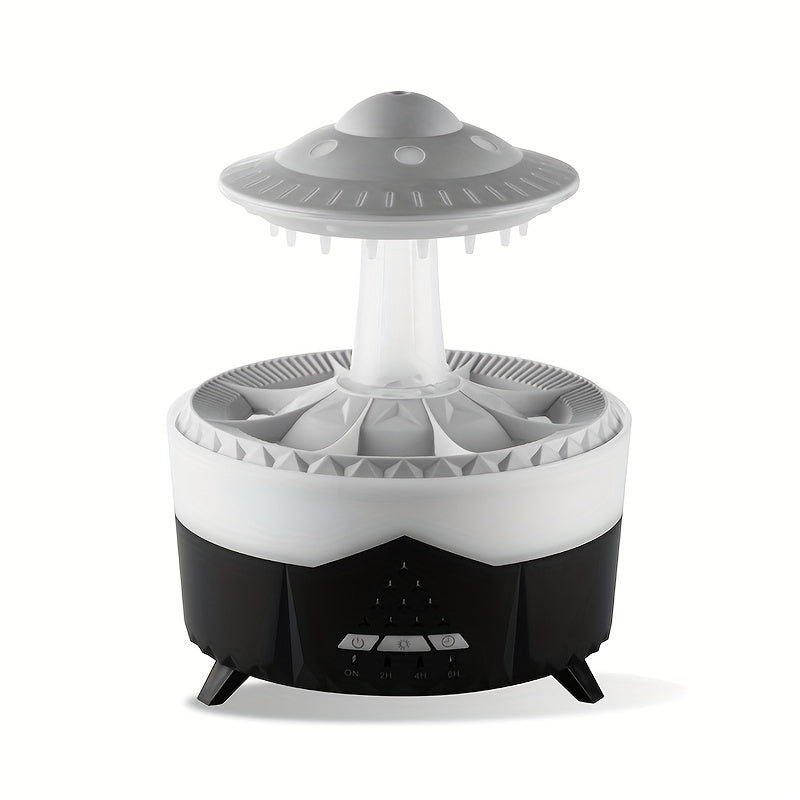 Avkopplande Regndropp Aromaterapi Essentiell Oljediffusor - LED Lampa &amp; Luftfuktare