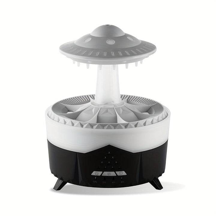 Avkopplande Regndropp Aromaterapi Essentiell Oljediffusor - LED Lampa &amp; Luftfuktare