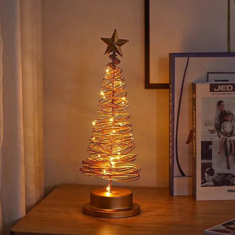 Spiral LED-ljuskälla Julgran Dekoration Nattljus Ornament