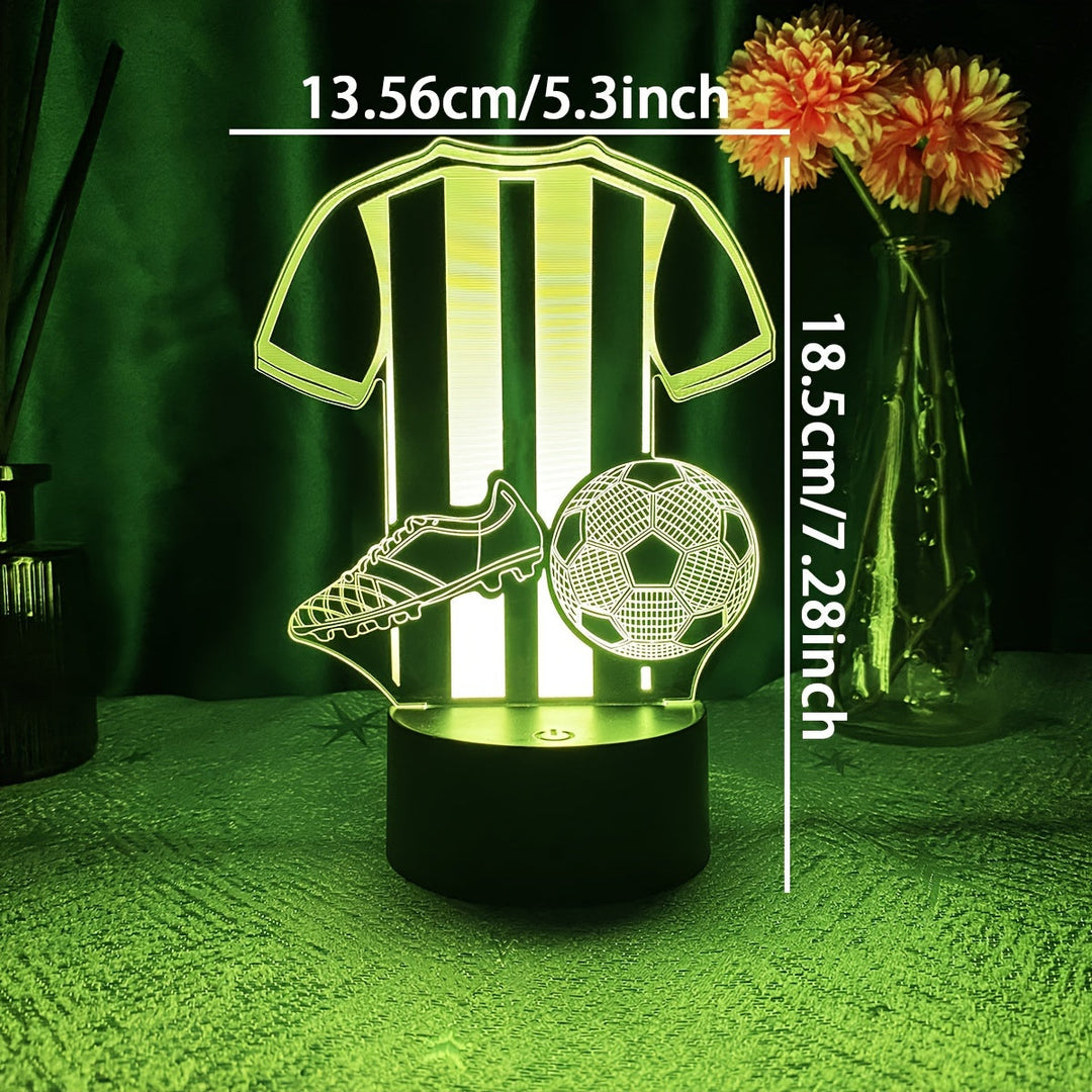 SportGlow Lampa - 3D LED Nattljus för Fotbollsfans