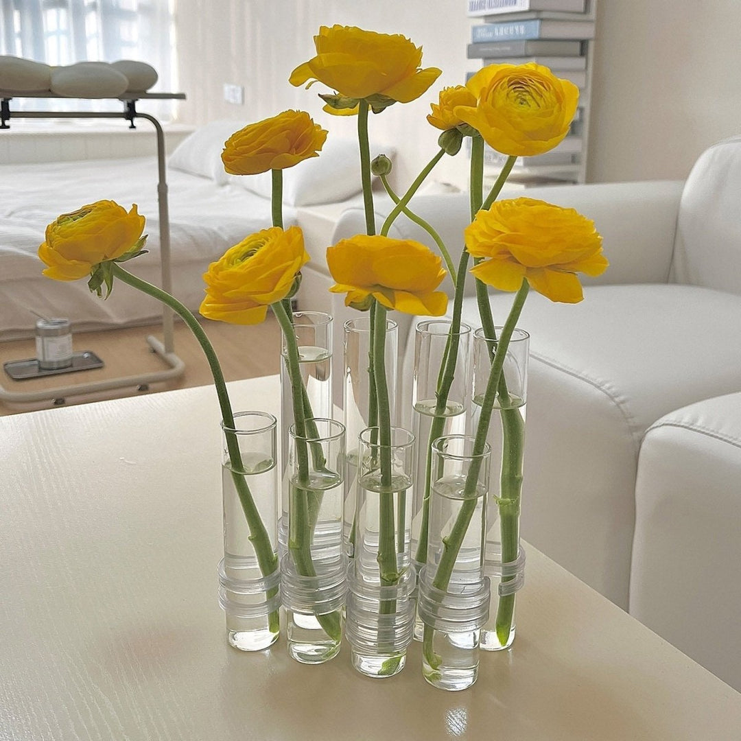 Flexibla Blomvaser med Gångjärn | Modern Glasrörsvas