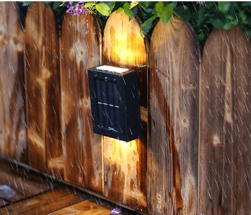 Solenergidriven terrassvägglampa