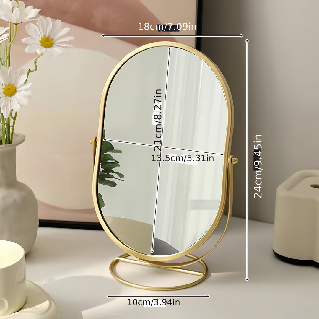 360° Utsikt – Elegant Sminkspegel för Varje Vinkel