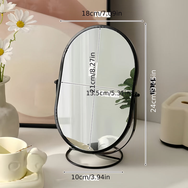 360° Utsikt – Elegant Sminkspegel för Varje Vinkel